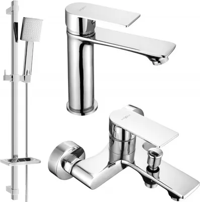 Produktbild von Mexen Royo DQ45 Badewannenset, Chrom - 72203DQ45-00