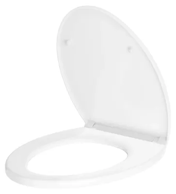 Obrázek produktu pro Toaletní sedátko ve tvaru "O" - vyrobeno z polypropylenu (PP) - s automatickým spouštěním - snadno se čistí - bezpečné panty - univerzální montáž