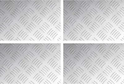 Immagine prodotto di vidaXL Gradino rettangolare 4 pezzi Argento 30 x 20 cm Alluminio