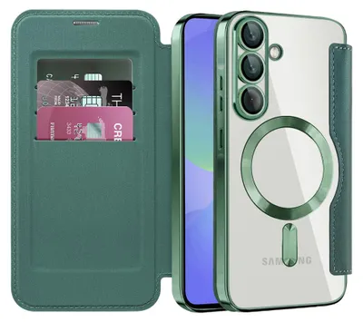Obrázek produktu pro Techsuit – SmartMag Book pouzdro typu flip pro Samsung Galaxy A36 5G – zelené