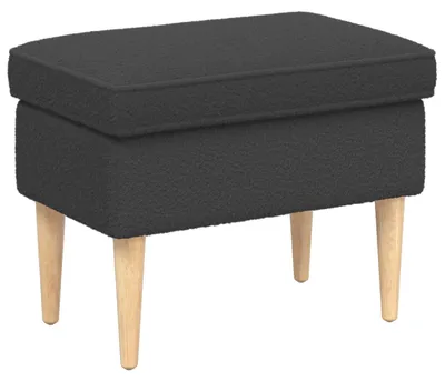 Zdjęcie produktu dla Taboret vidaXL, ciemnoszary, 55 x 35 x 41 cm, bouclé