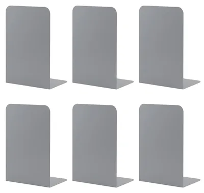 Immagine prodotto di Supporti per libri robusti - Porta libri in metallo - Porta libri antiscivolo - Porta libri nero - Porta libri per ufficio - Dimensioni 20,3 x 10,2 x 13,5 cm
