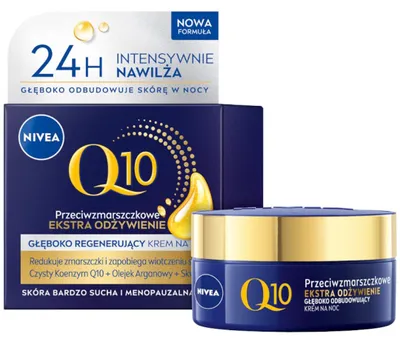 Obrázek produktu pro NIVEA Q10 Hydratační noční krém proti vráskám na obličej 50 ml