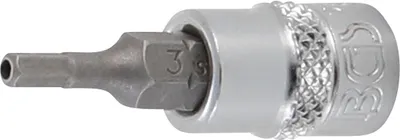 Produktbild von BGS 5156-3 Bit-Einsatz, Antrieb Innenvierkant 6,3 mm (1/4"), Innensechskant mit Bohrung 3 mm