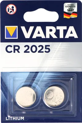 Produktbild von 2x Varta Knopfzelle CR2025 Batterie 3V Lithium Coin Retail