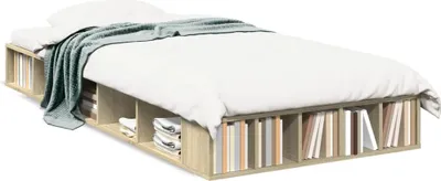 Obrázek produktu pro vidaXL Postel Sonoma Dub 90x190 cm výrobek ze dřeva