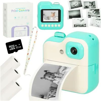 Image de Appareil photo instantané pour enfants 1 Go 24mpx vert