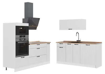 Obrázok produktu pre Kuchyňa Vicco Fame-Line Biely vidiecky dom/biely 340 cm, AP Oak, Model 63749