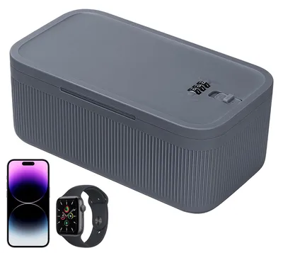 Imagen del producto de Caja fuerte pequeña con cerradura de combinación de 3 dígitos, de 24x14x10 cm, para objetos de valor