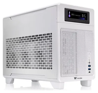 Productafbeelding van Thermaltake CA-11A-00S6NN-00 Geh Thermaltake TR100 Mini Tower "Snow" White retail