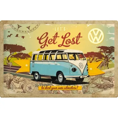 Produktbild von Nostalgic-Art - Blechschild 40 x 60 cm - Volkswagen - VW Bulli Get Lost