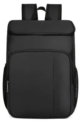 Produktbild von Kühlrucksack Kühltasche - Isolierter Rucksack - 35 Dosen Fassungsvermögen - Dickes Oxfordgewebe - Auslaufsicher für Camping Picknick Wandern - Schwarz