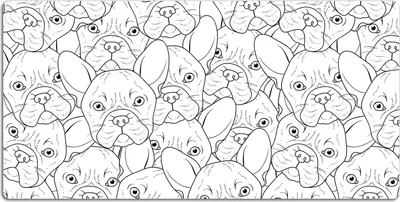 Produktbild von Schreibtischmatte Tischunterlage 90x45 cm Mauspad - Bulldoggog