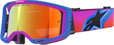 Produktbild von Alpinestars Vision 8 Corp Motocross Brillen, blau/lila verspiegelt