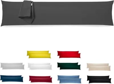 Obrázok produktu pre Sada poťahov na vankúše (2 kusy) – 40 x 145 cm, 100% polyester, mikrovlákno. Poťah na vankúš – so zipsom –  OEKO-TEX, hypoalergénny, priedušný, možné prať v práčke