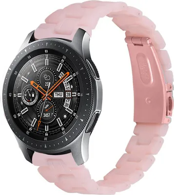 Produktbild von Strap-it Samsung Galaxy Watch 46mm Resinarmband (Rosa)
