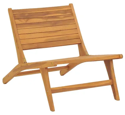 Produktbild von vidaXL Gartenstuhl mit Fußablage Massivholz Teak