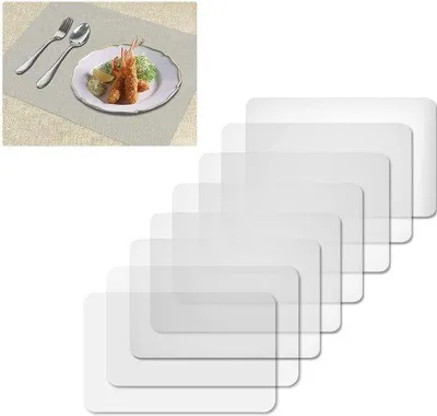 Produktbild von Kunststof Placemats - Set von 8 - antislip und waschbar - hitzebeständig