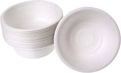 Produktbild von Suppenschalen aus Zuckerrohr, 25 Stück, 450 ml