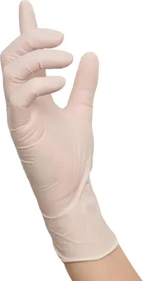 Produktbild von 1000 Nitras POLYMERE SOFT Latexhandschuhe | Gr. S | weiß | Einweghandschuhe
