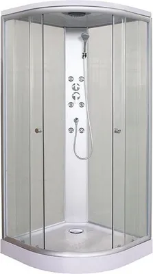 Produktbild von Komplettduschkabine RELAX 90 x 90 x 215 - Mit Massagedüsen - Schiebetüren - Kopf- und Handbrause