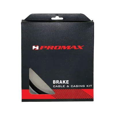 Image de Kit de câble Bowden Promax, câble et boîtier pour freins en fil d'acier inoxydable