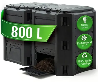 Zdjęcie produktu dla Kompostownik 2-komorowy czarny 800 L MODULE COMPOGREEN IKLM800C-S411