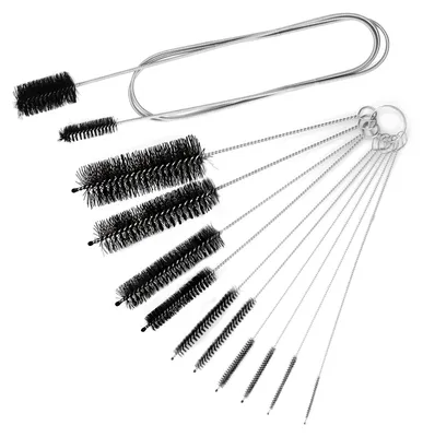 Reinigungsbürsten-Set, 11-tlg., für Rohre, Abflüsse & Schläuche