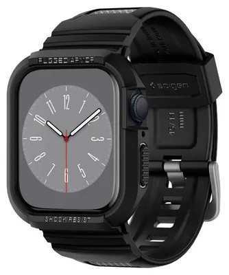 Obrázok produktu pre Spigen 062CS25324, Puzdro, Smartwatch, Čierna, Apple, Apple Watch Series 4 (44mm), Termoplastický polyuretán (TPU)