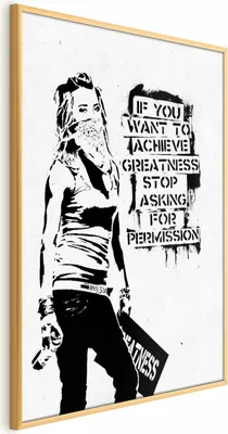 Produktbild von Posterpapier Poster - Girl with Graffiti 40x60 cm Streetart h-C-0082-ao-a