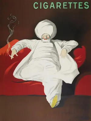 Produktbild von Plakat 30x40cm Zigaretten, Cappiello Vintage für das Wohnzimmer