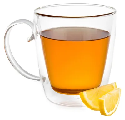 Produktbild von DUKA Tasse Kaffeetasse Porzellantasse Kaffeebecher - Wunderschöner Doppelbodenbecher, 500 ml, Borosilikatglas, LISE DUKA