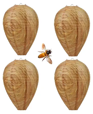 Imagen del producto de Juego de 4 nidos de avispas artificiales para exteriores