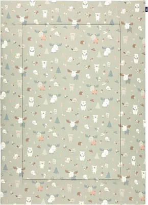 Zdjęcie produktu dla Alvi Krabbeldecke 100 x 135 cm – Baby Forest