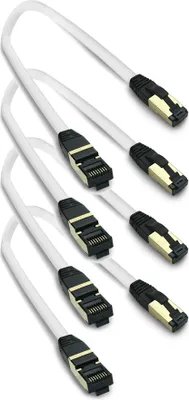 Produktbild von ARLI 4x 0,25m RJ45 Patchkabel CAT 8.1 S/FTP Netzwerkkabel Halogenfrei