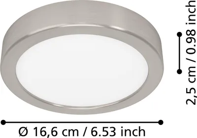 Immagine prodotto di EGLO FUEVA 6, lampada a LED, 1000 lumen, grado di protezione IP20, finitura nikl