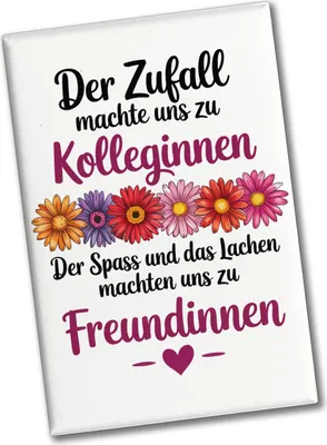 Produktbild von Beste Kollegin Souvenir Magnet mit Spruch nicht nur Kolleginnen sondern