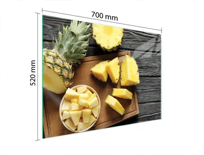Obrázek produktu pro Skleněná Ochranná Deska Na Srdce 70X52 Ananas