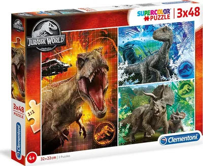 Produktbild von CLEMENTONI Puzzle Jurassic World 3x48 Teile