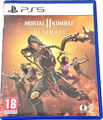 The image shows the front cover of the Mortal Kombat 11 Ultimate game for PlayStation 5.