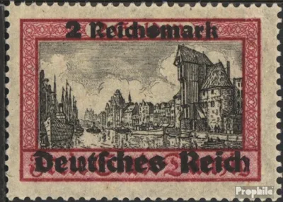 Produktbild von Briefmarken Deutsches Reich 1939 Mi 729x mit Falz Freimarken Danzigs mit Aufdruck