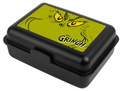 Produktbild von The Grinch Brotdose - Gesicht Lunchbox Butterbrotdose mit Trennwand Schwarz