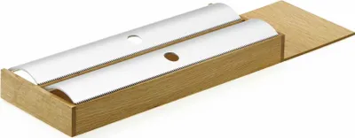 Produktbild von Modify Folieneinsatz B 137,5 x T 472 x H 37,5 mm, Eiche hell / Besteckeinsatz Holz