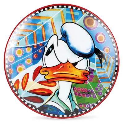 Immagine prodotto di Gilde 6tlg. Set, Disney, Teller, "Donald", Porzellan, mehrfarbig, VE 1, D. 19 cm 81582 4063387815823