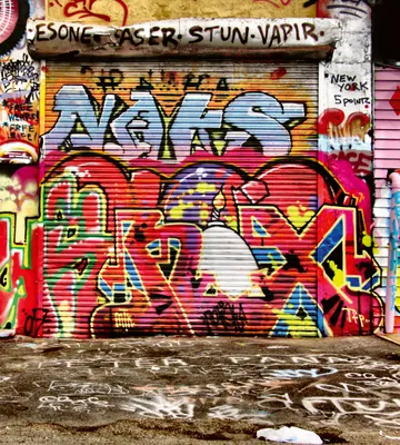 Produktbild von Fototapete - Graffiti Street 225x250cm - Vliestapete