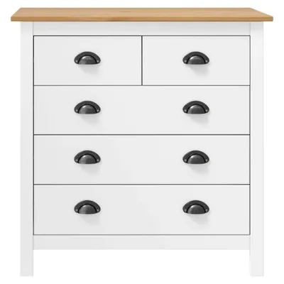 Produktbild von vidaXL Sideboard Hill Weiß 79x40x80 cm Massivholz Kiefer