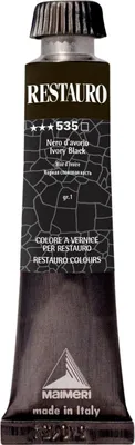 Produktbild von Maimeri Varnish Restauro Restaurierfarbe Ivory Black 535 20 ml 1 stk