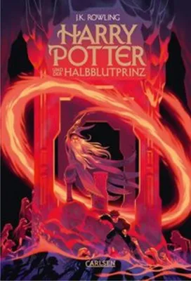Cover art for the book Harry Potter and the Half-Blood Prince, featuring characters and magical elements.