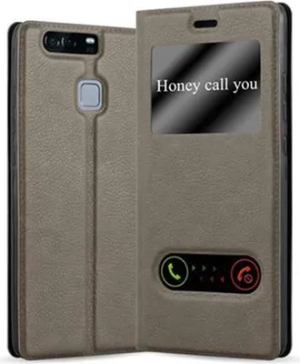 Produktbild von Cadorabo Schutzhülle für Huawei P9 Hülle in Braun Handyhülle Book Case Cover Etui