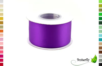 satinband 38mm 40mm 4cm doppelseitig doppelsatinband dunkel lila purpur violett rotlila dunkellila